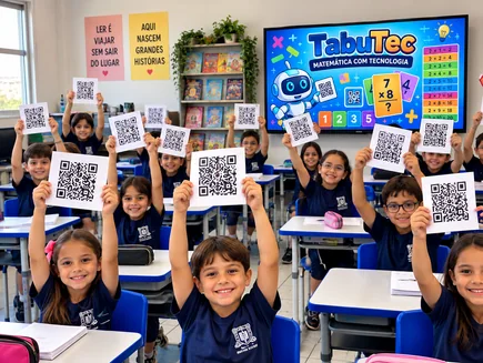Estudantes em atividade Tabutec
